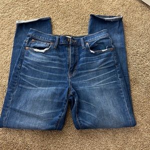 High rise Slim Dark Wash Madewell Boyjean